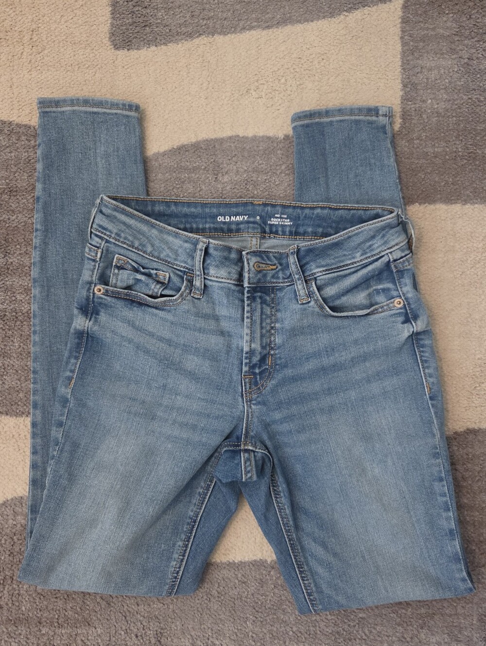 Old Navy Rockstar Super Skinny Mid Rise Jeans Size 0